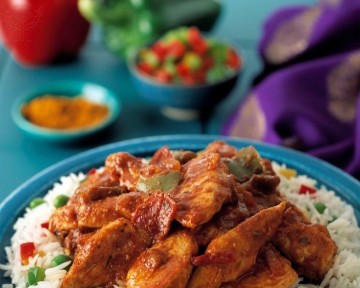 Chicken curry met rijst