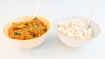 Lam linzen curry met komijn rijst