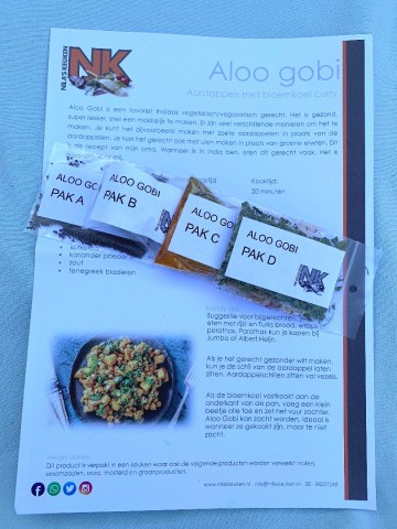 Maaltijdpakket - Aardappel-bloemkoel curry