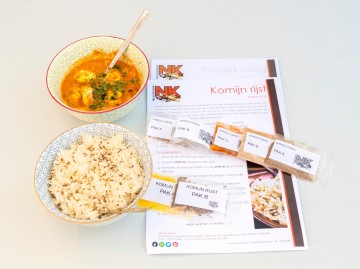 Maaltijdpakket - Garnalen curry met komijnrijst