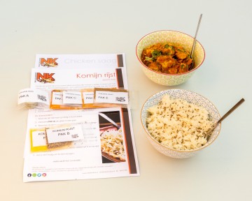 Maaltijdpakket   kip curry met komijnrijst