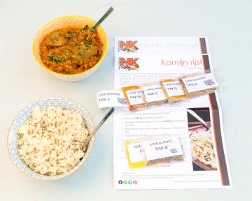 Maaltijdpakket   lam linzen curry met komijn rijst