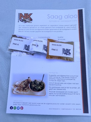 Maaltijdpakket - Spinazie-aardappel