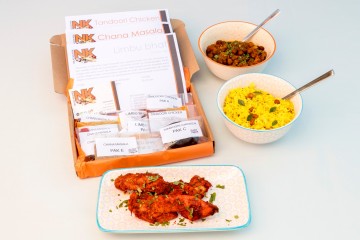 Maaltijdpakket - tandoori kip en kikkererwtencurry met citroenrijst