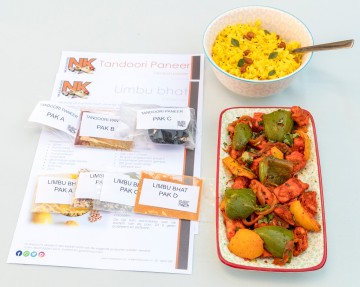 Maaltijdpakket   tandoori paneer met citroenrijst