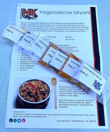 Maaltijdpakket - Vegetarische biryani